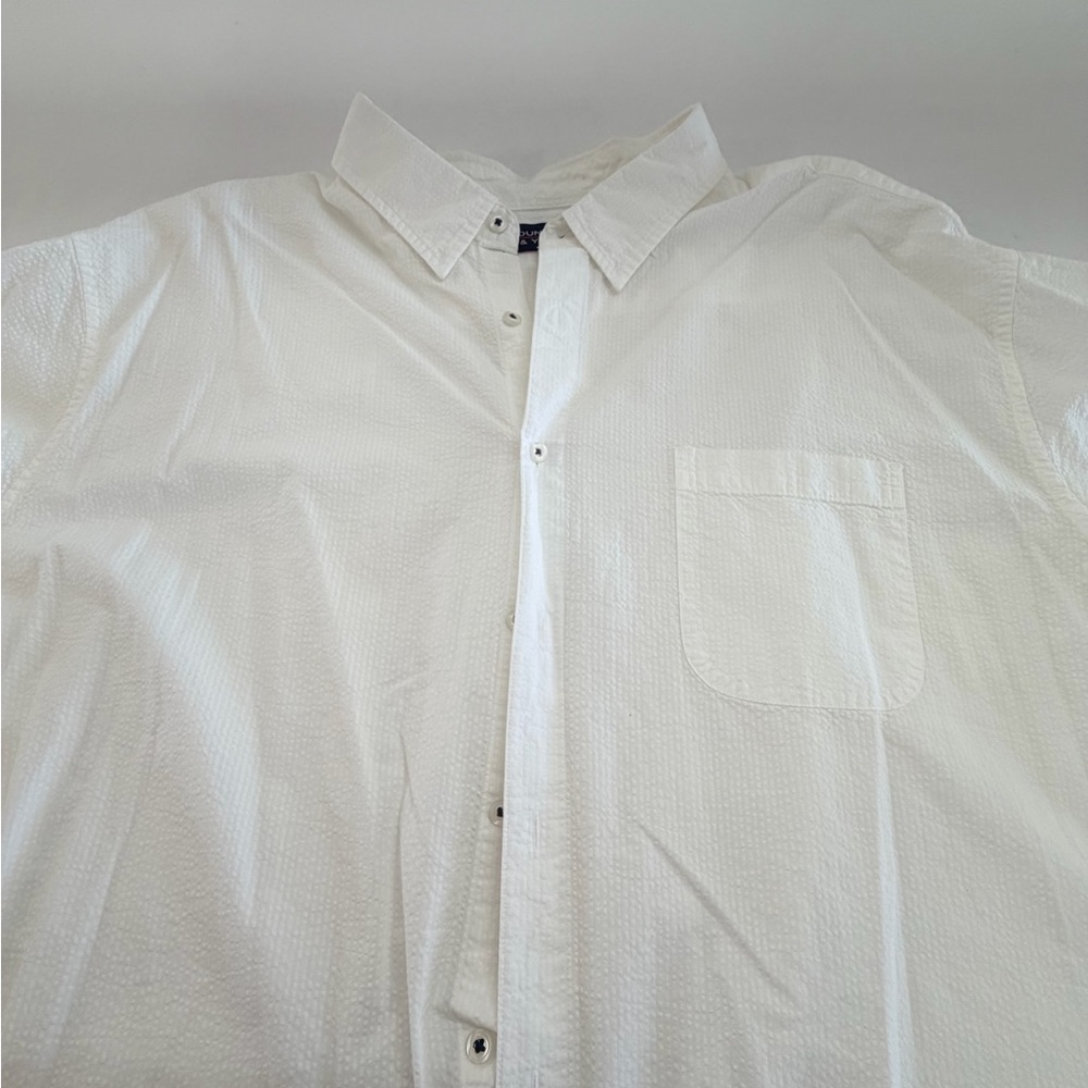 Roundtree & Yorke White Casual Button Down Shirt